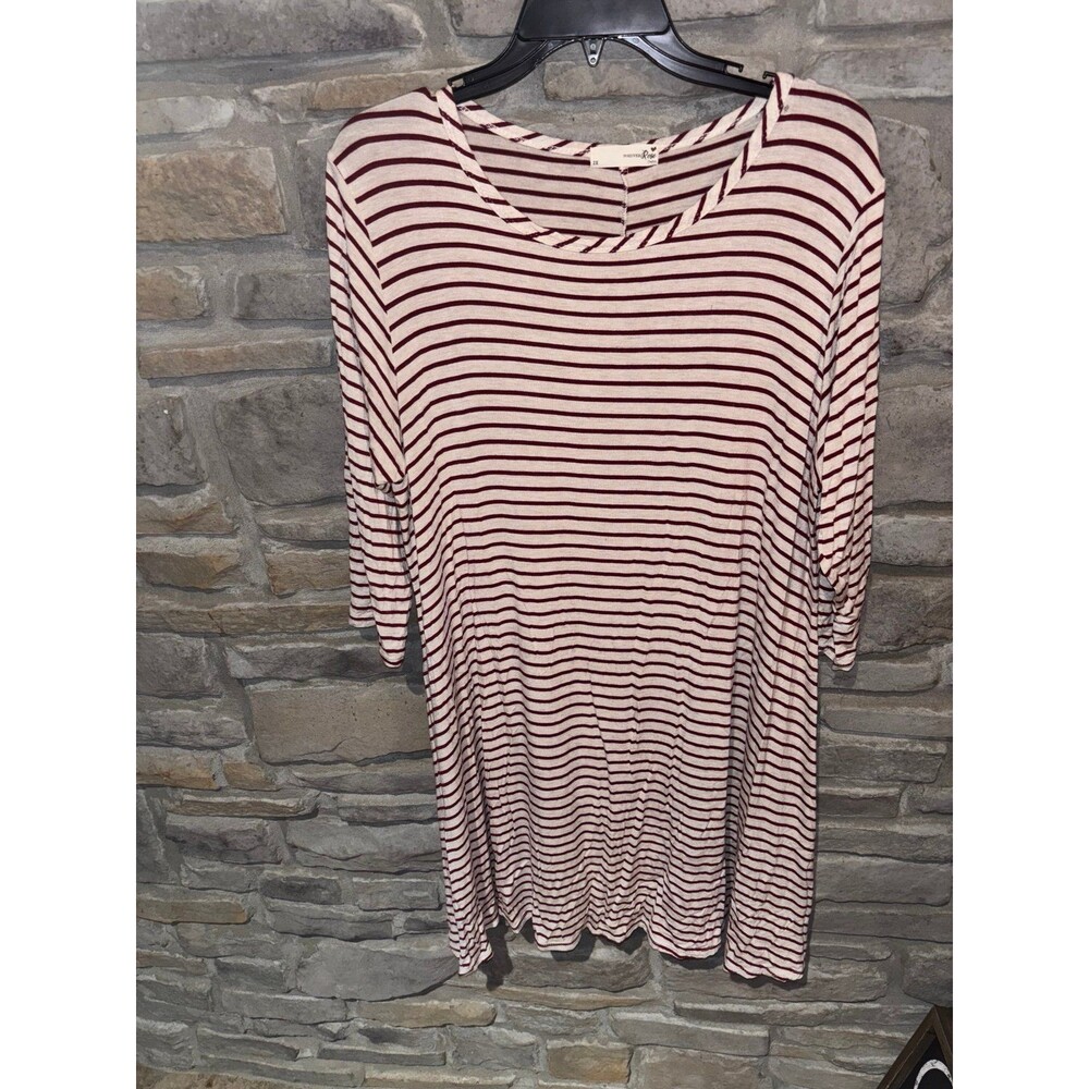 2X Forever Rose Striped Dress Like New!